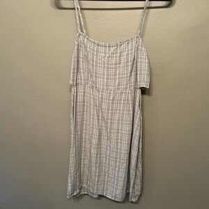 Kendall & Kylie Green Plaid Mini Dress